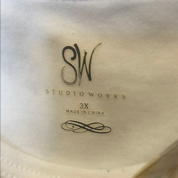 NWT 2 Piece Button Down and Tank Top Shirt Top 3X - Picture 6 of 7